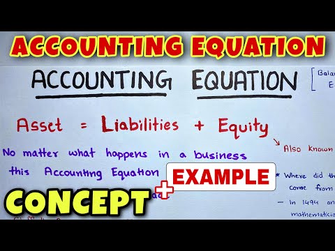 Accounting Equation - Class 11 / CA Foundation - By Saheb Academy
