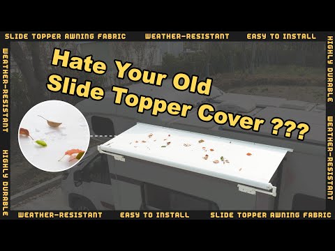 Slide topper awning