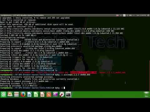 Crack WPA WPA2  Ubuntu 16 04 using HT WPS Breaker