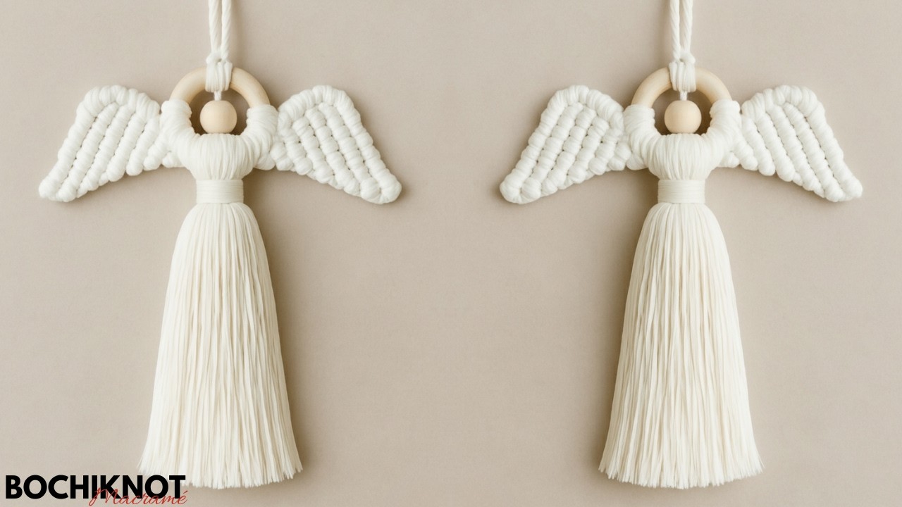 DIY Macrame Angel Ornament | Beginner-Friendly Christmas Craft