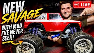🛑New Sick HPI Savage with Rare Mods that Actually Work and Best Engine OS LIVE with Hybrid32494