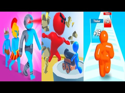 Crowd Evolution vs Giant Incoming! vs Tall Man Run - Triple Game