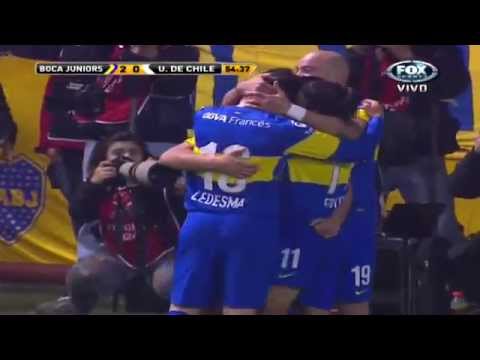 Boca Juniors 2 - 0 Universidad de Chile Copa Libertadores 2012
