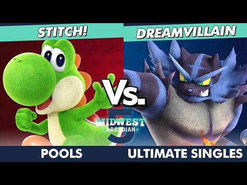 Midwest Arcadian 5 Pools - Stitch! (Yoshi) Vs. Dreamvillain (Incineroar) SSBU Ultimate Tournament