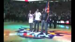 Brian McKnight &amp; Sons -  National Anthem (Phoenix Suns Opening)