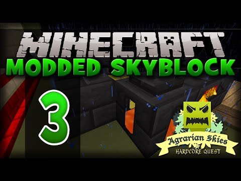 Minecraft - MODDED Skyblock: 3 - The Smeltery (Agrarian Skies Modpack)