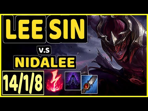 CANYON (LEE SIN) vs NIDALEE - 14/1/8 KDA JUNGLE CHALLENGER GAMEPLAY - KR