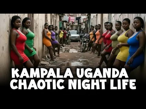 KAMPALA UGANDA CHAOTIC NIGHT LIFE AND STREET LIFE