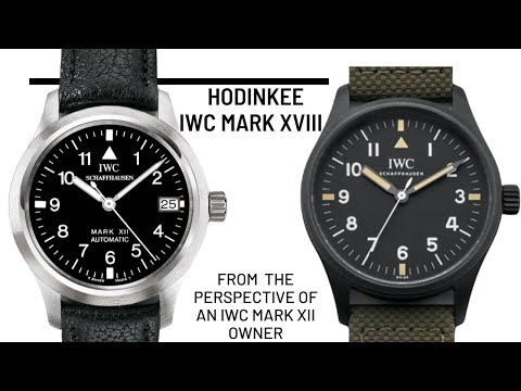 Hodinkee IWC Mark XVIII compared to the IWC Mark XII