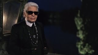 Karl Lagerfeld's Interview - Métiers d’Art 2014/15 Paris-Salzburg CHANEL show