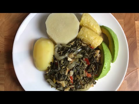 HOW TO MAKE JAMAICAN CALLALOO & SALTFISH / BREAKFAST / STEP BY STEP RECIPE
