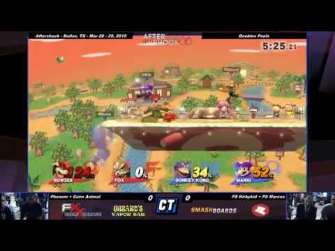 Aftershock - Phenom + Calm Animal vs KirbyKid + Marcus - Smash Wii U