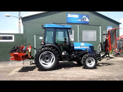 Ciągnik sadowniczy Solis 75N z rozbudowaną hydrauliką z #PrzedniTUZ #JOYSTICK #GlebogryzarkaPodkoronowa #BelkaHerbicydowa #CiągniksSadowniczy #Solis75N  #HydraulikaCiągnika  #JOYSTICK