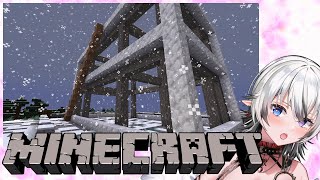 【#マインクラフト】雪エリアに拠点を作りたい（2日目）【03】
