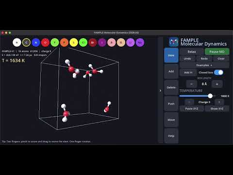 Preview of the Water formation from H₂ + O₂ video