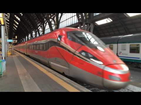 Frecciarossa ETR 1000 di Trenitalia partenza a Milano Centrale 21.05.2016