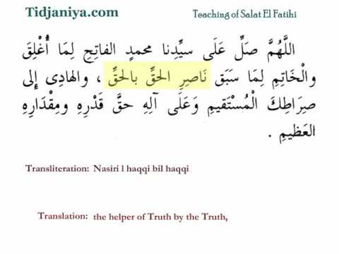 Salatul Fatihi learning