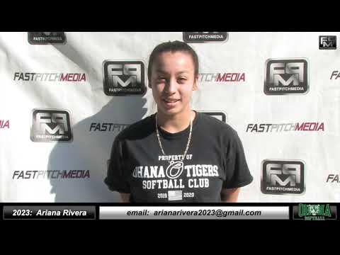2023 Ariana Rivera 4.0 GPA - Slapper, Catcher & Outfield Softball Skills Video - Ohana Tigers