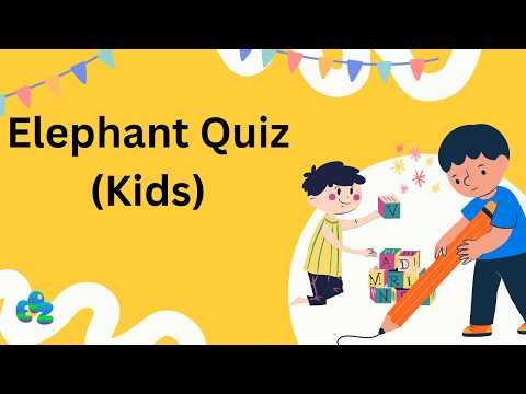 Elephant Quiz for Kids 🐘 | Fun & Learning   Emoji Puzzle Zone