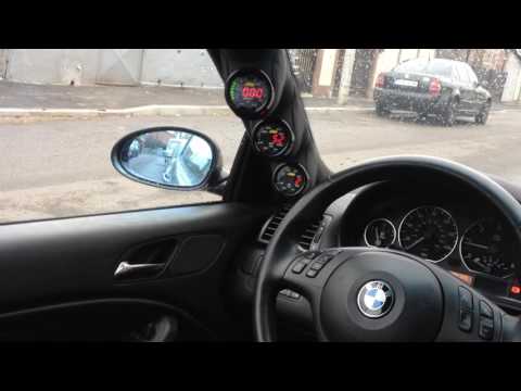 Gauges AEM X-Series EGT,Boost 4 BAR and Oil Temp. on BMW E46 330cd