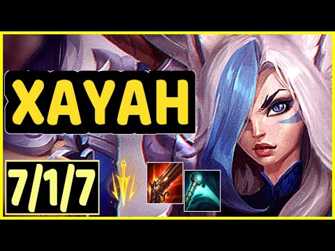 CATAN (XAYAH) - 7/1/7 KDA BOTTOM ADC GAMEPLAY - KR Ranked DIAMOND