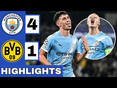 🔵Manchester City vs Borussia Dortmund (4-1) Extended HIGHLIGHTS | UEFA Champions League