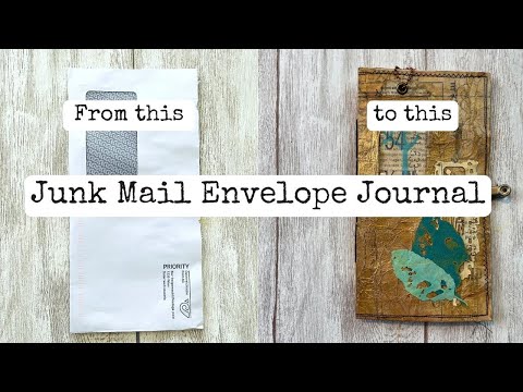 Junk Mail Envelope Journal Inspired by @TreasureBooks