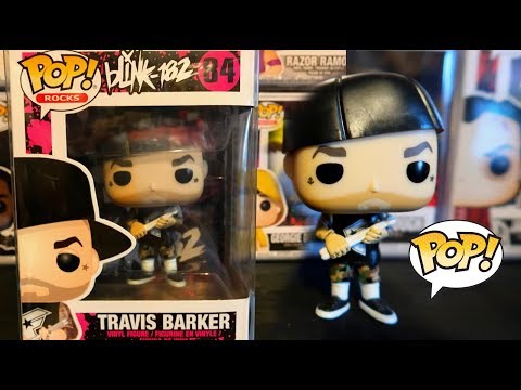 TRAVIS BARKER FUNKO POP UNBOXING OUT THE BOX REVIEW + FAVORITE BLINK 182 SONG? #blink182 #funko