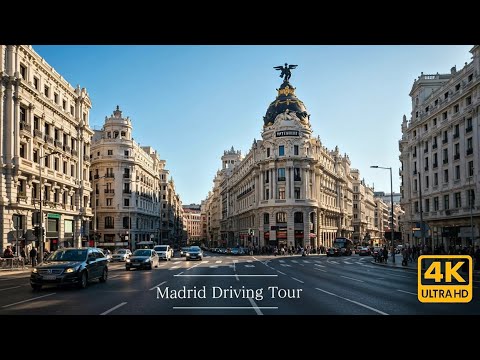 4K Ultra HD Driving Tour in Madrid, Spain | Explore Madrid’s Best Attractions and Landmarks