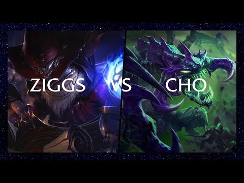 CHILLIN7 as Ziggs vs Cho'gath S5 Diamond Ranked #142