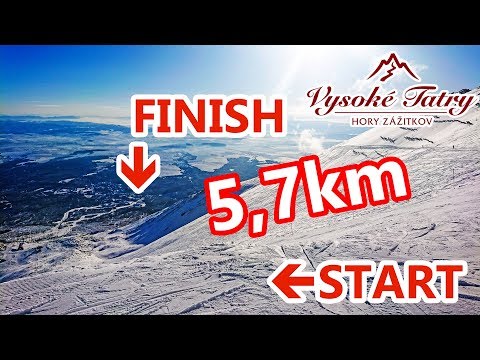 Vysoké Tatry – Tatranská Lomnica; top-to-bottom ride from 2190m (17.12.2017)