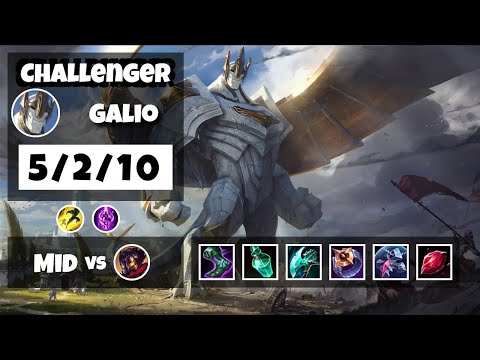 Galio Mid 11.10 Challenger Gameplay S11 (5/2/10) - OCE