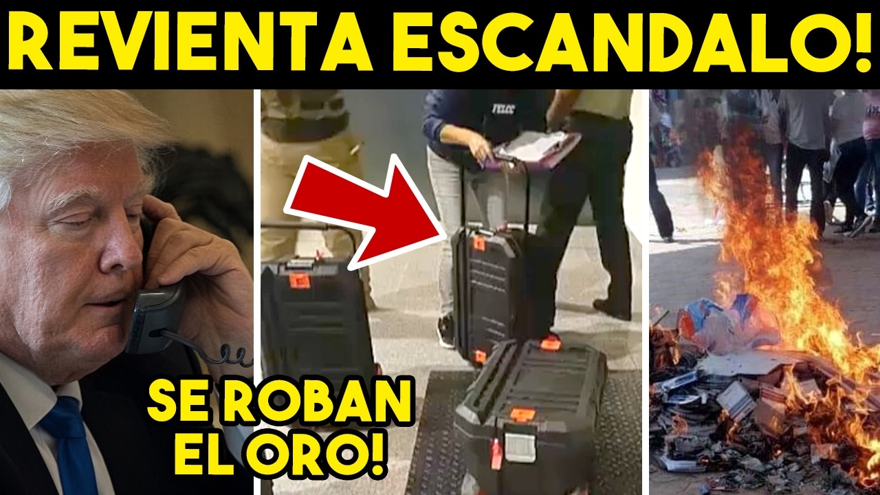 Pesadilla total! CAEN CON LINGOTES DE ORO, Trump admite injerencia. Sacan video contundente