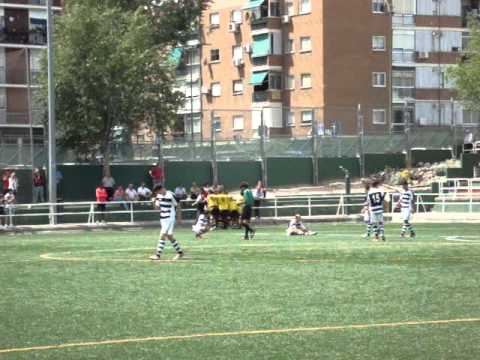 Minuto 77. El 1-0 anotado por Manu a favor del Villaverde Bajo
