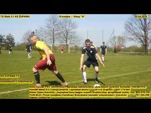 Skrót meczu: TS Stale - KS Żupawa (20.04.2019) Klasa "A", 19.kolejka