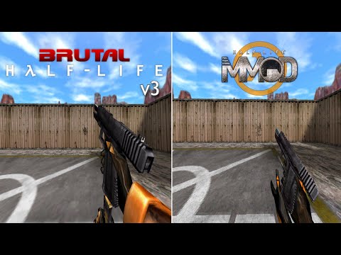 Brutal Half-Life v3 VS Half-Life MMod | Weapon Comparison