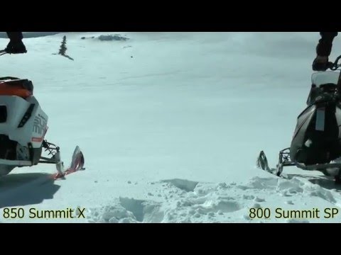 Stock Ski-Doo 850 vs Stock 800 Summit SP