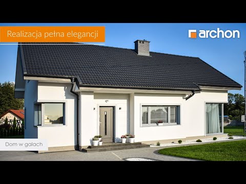 Dom w galach – Realizacja pełna elegancji I ARCHON+ Projekty Domów