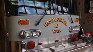 preview picture of video 'MASONTOWN VOLUNTEER FIRE DEPT., COMPANY 25, WALK AROUND OF THEIR RESCUE 10 TRUCK, IN MASONTOWN, PA.'