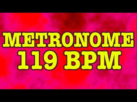 119 BPM Metronome - Psychedelic Metronome - 10 Minutes - 119BPM Click Track - Metrónomo 119 BPM