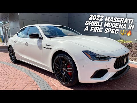The 2022 Maserati Ghibli Modena That Has $5,500 Unique Red Leather Seats