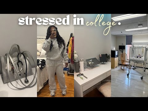 nursing school is hard | 5 am morning routine, studying, exam week, cozy fall days + college vlog