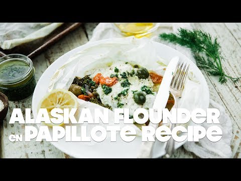 Fresh Wild Alaska Flounder en Papillote