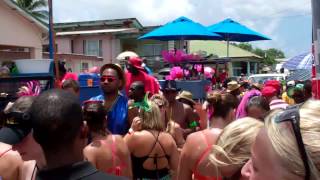 preview picture of video 'Kadooment 2013 along Peterkin Road, Bank Hall, St Michael, Barbados'