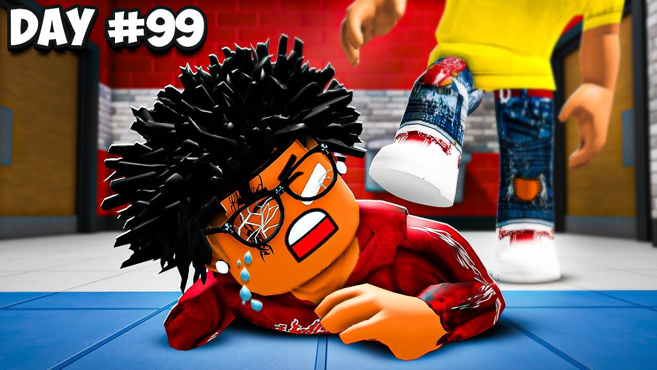 I Survived Roblox Fight in a School For 365 Days..