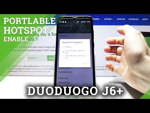 How to Enable Portable Hotspot on DUODUOGO J6+ - Network Access Point