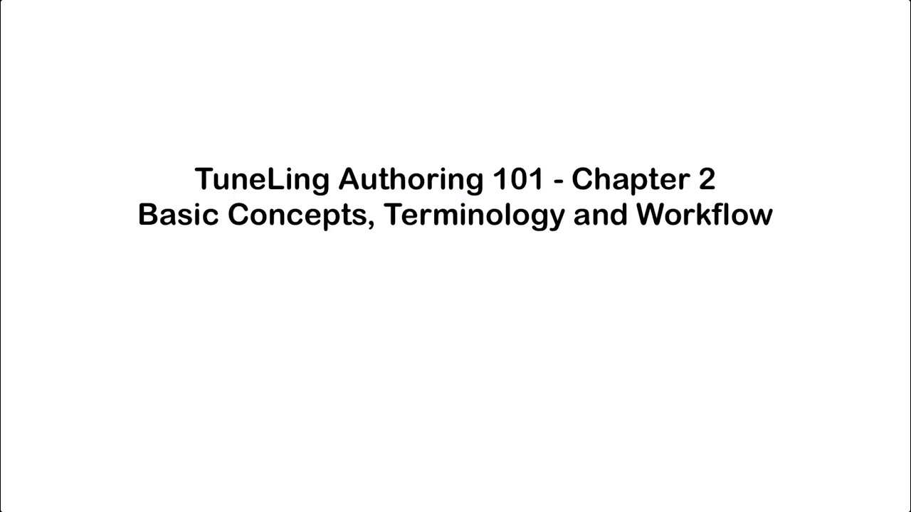 Chapter 02 - Basic Concepts, Terminology, and Workflow Chapter 02 - Basic Concepts, Terminology, and Workflow