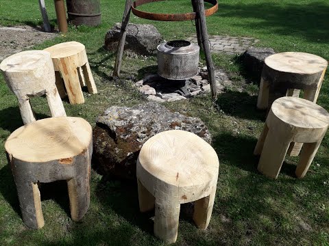 Tutorial Holzhocker saegen