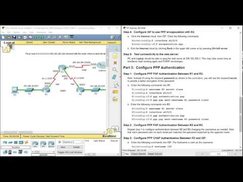 3.3.2.7 Packet Tracer - Configuring PAP and CHAP Authentication