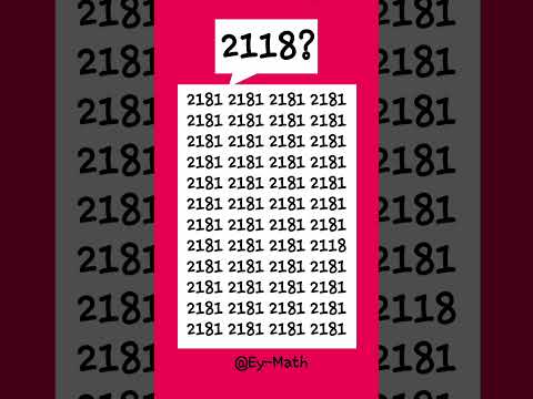 Are you genius? Spot the hidden 2118 in 10 seconds! #fyp #fypviral #fypyoutube #iqtest #shorts